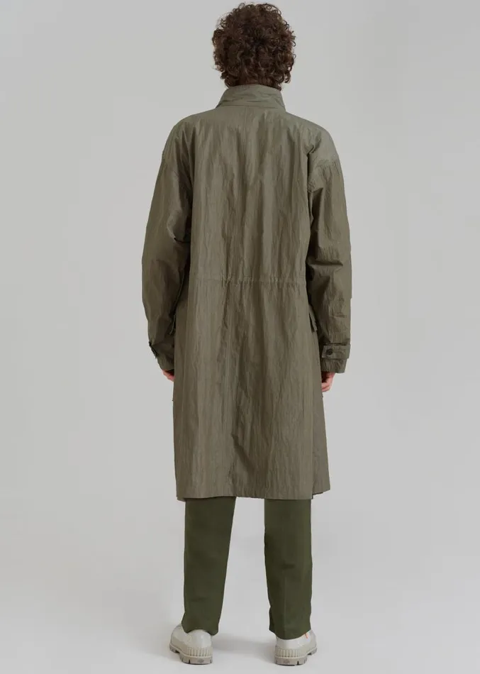 The Frankie Shop Stephen Anorak 8211 Dark Olive Men Outerwear