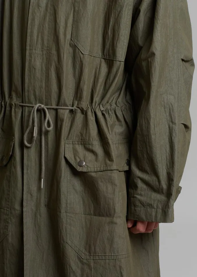 The Frankie Shop Stephen Anorak 8211 Dark Olive Men Outerwear