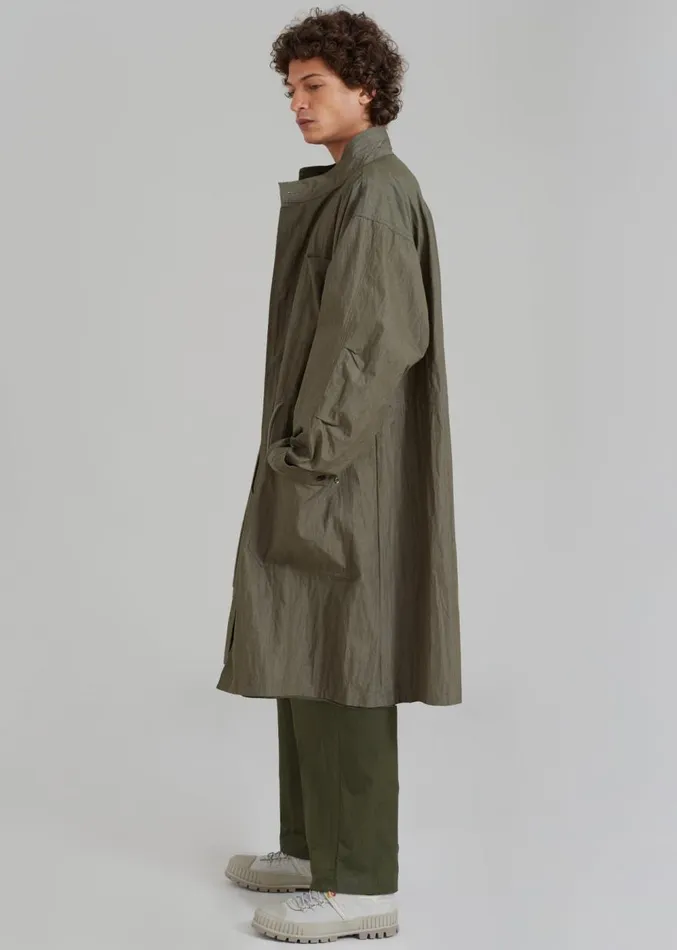 The Frankie Shop Stephen Anorak 8211 Dark Olive Men Outerwear