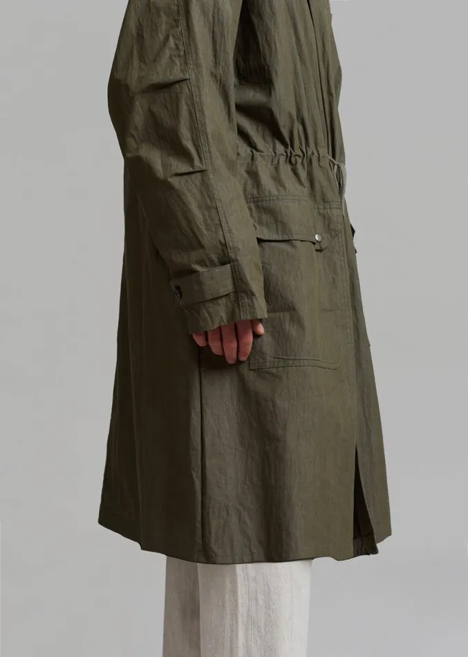 The Frankie Shop Stephen Anorak 8211 Dark Olive Men Outerwear