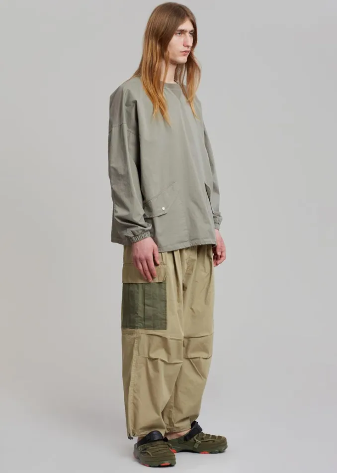 The Frankie Shop Stu Colorblock Cargo Pants 8211 Beige Combo WomenMen Bottoms