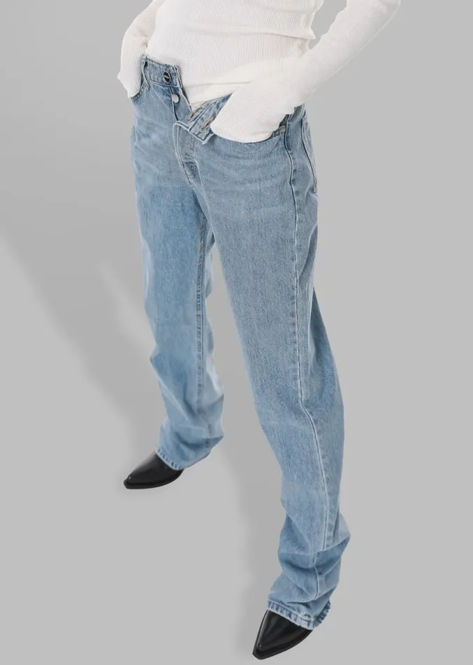 The Frankie Shop Susanna Jeans 8211 Light Wash Women Bottoms
