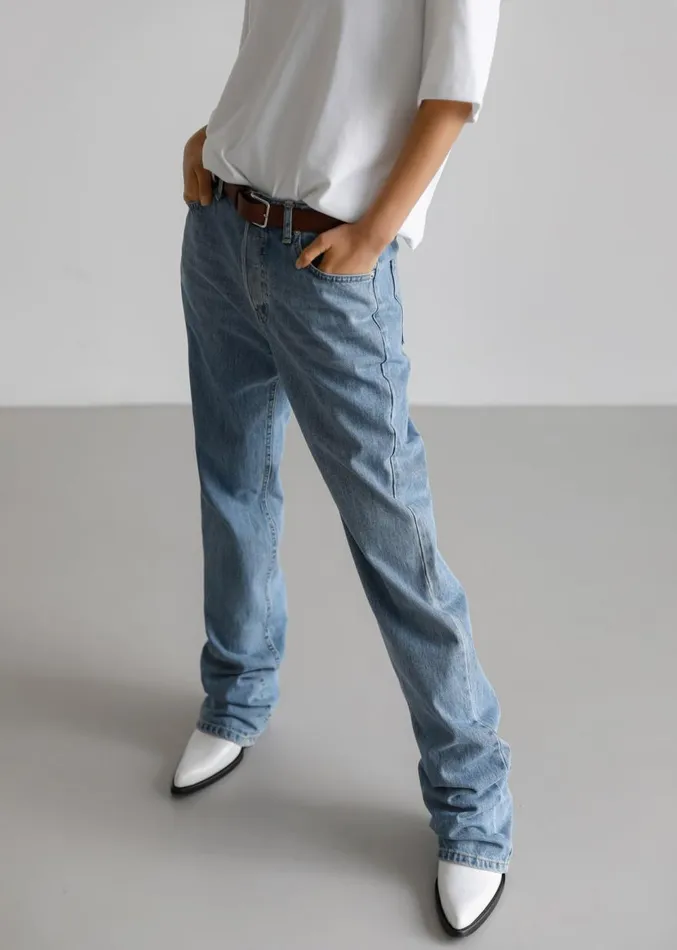 The Frankie Shop Susanna Jeans 8211 Light Wash Women Bottoms