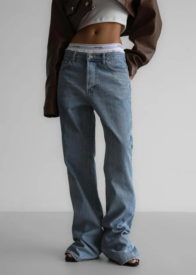 The Frankie Shop Susanna Jeans 8211 Light Wash Women Bottoms
