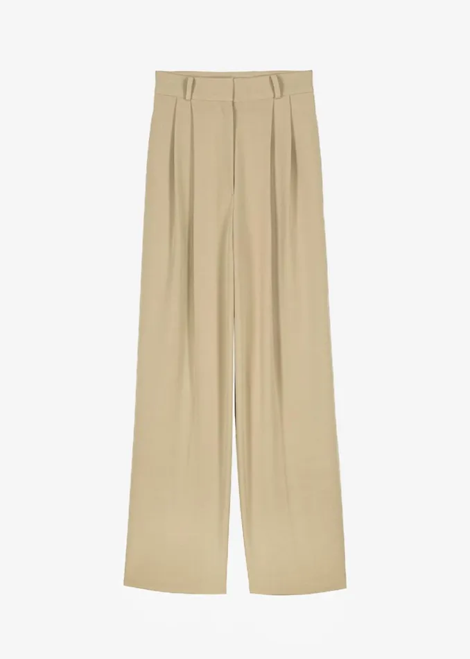 The Frankie Shop Tansy Cotton Pants 8211 Camel Women Clothing