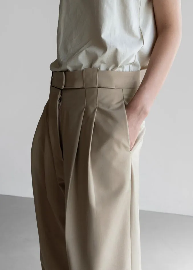 The Frankie Shop Tate Trousers 8211 Beige Women Clothing