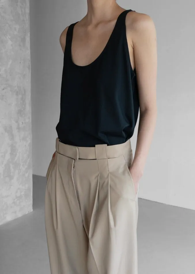 The Frankie Shop Tate Trousers 8211 Beige Women Clothing