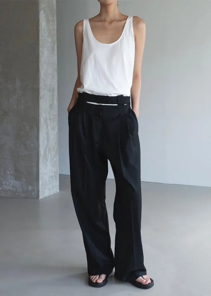 The Frankie Shop Tate Trousers 8211 Black Women Clothing