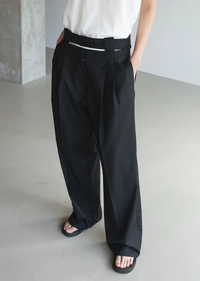 The Frankie Shop Tate Trousers 8211 Black Women Clothing