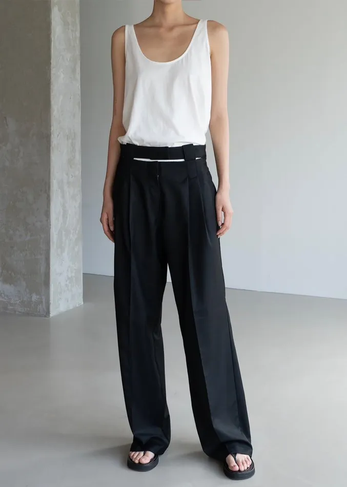 The Frankie Shop Tate Trousers 8211 Black Women Clothing