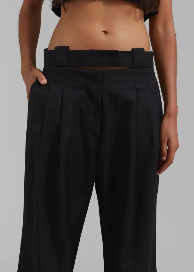 The Frankie Shop Tate Trousers 8211 Black Women Clothing