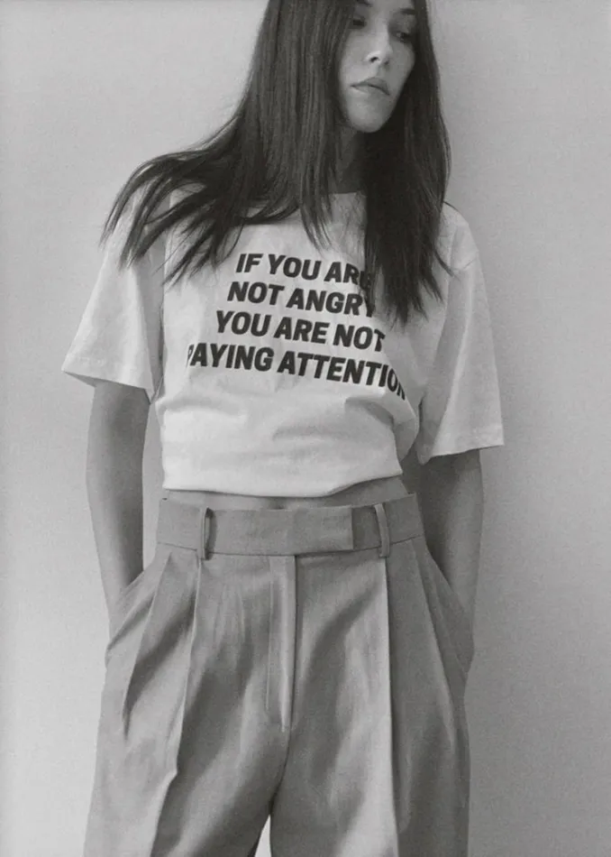 The Frankie Shop The Frankie Shop X Jeanne Friot If You TShirt 8211 WhiteBlack WomenMen Tops