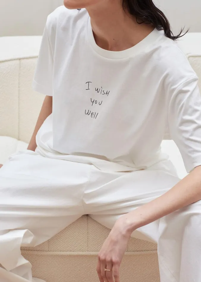 The Frankie Shop The Frankie Shop X Thomas Llu Slope TShirt 8211 Off WhiteBlack Women Clothing