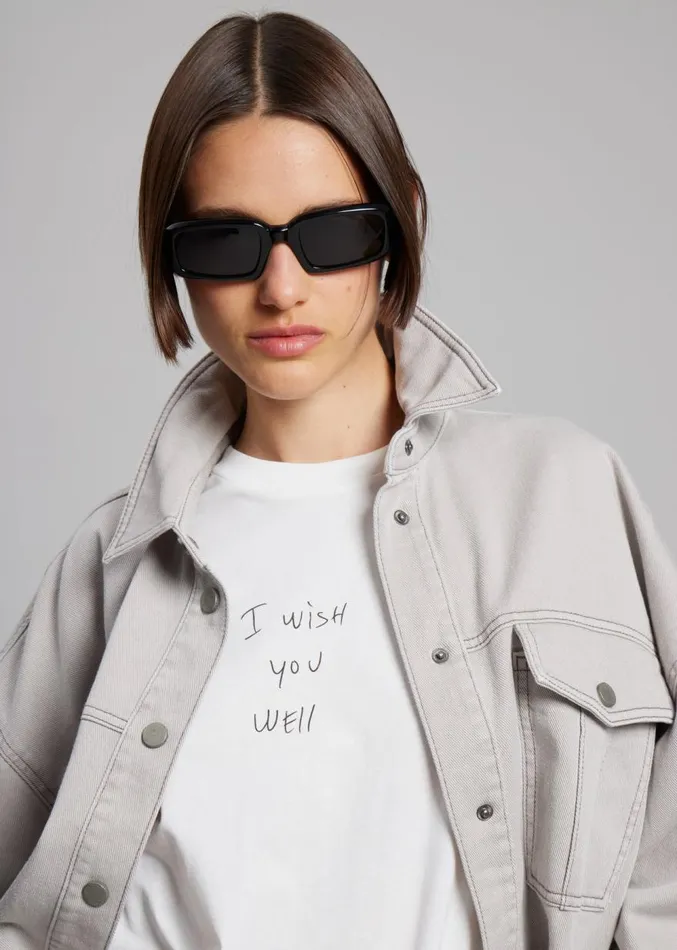 The Frankie Shop The Frankie Shop X Thomas Llu Slope TShirt 8211 Off WhiteBlack Women Clothing