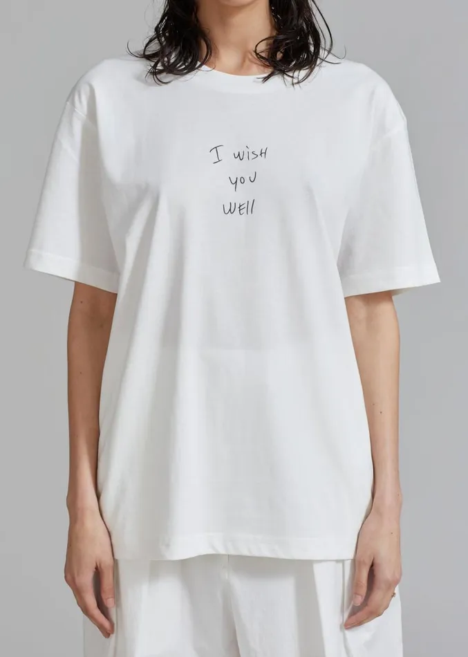 The Frankie Shop The Frankie Shop X Thomas Llu Slope TShirt 8211 Off WhiteBlack Women Clothing