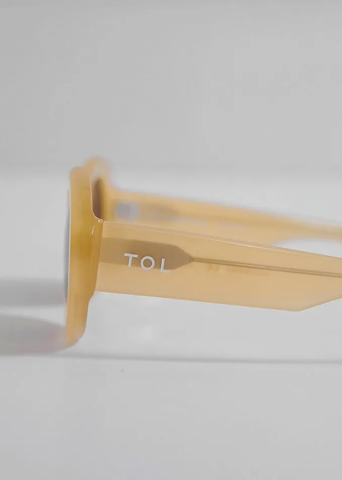 The Frankie Shop TOL Eyewear Double Round Sunglasses 8211 Honey Women Accessories