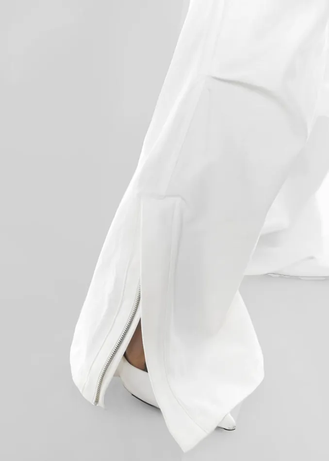 The Frankie Shop Valo Cargo Pants 8211 White Women Bottoms