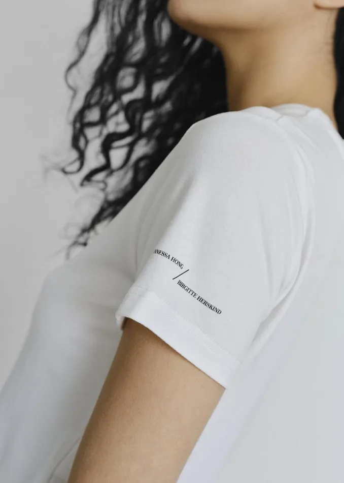 The Frankie Shop Vanessa Hong X Birgitte Herskind Hazzel Baby Tee 8211 White CBD Women Tops
