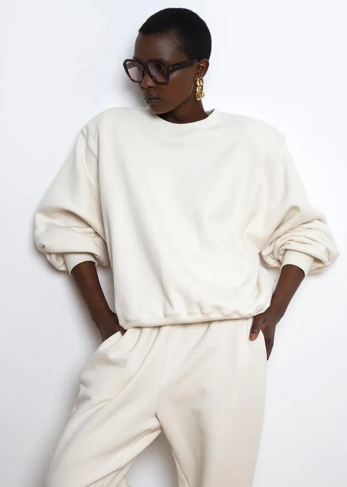 The Frankie Shop Vanessa Sweatshirt 8211 Vanilla Women Loungewear