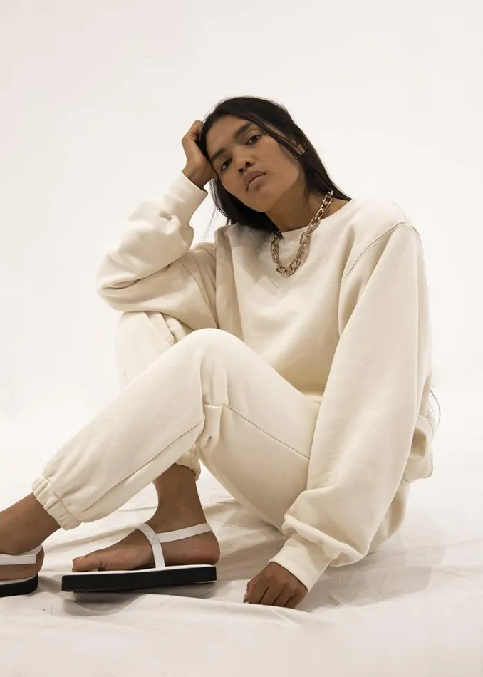 The Frankie Shop Vanessa Sweatshirt 8211 Vanilla Women Loungewear