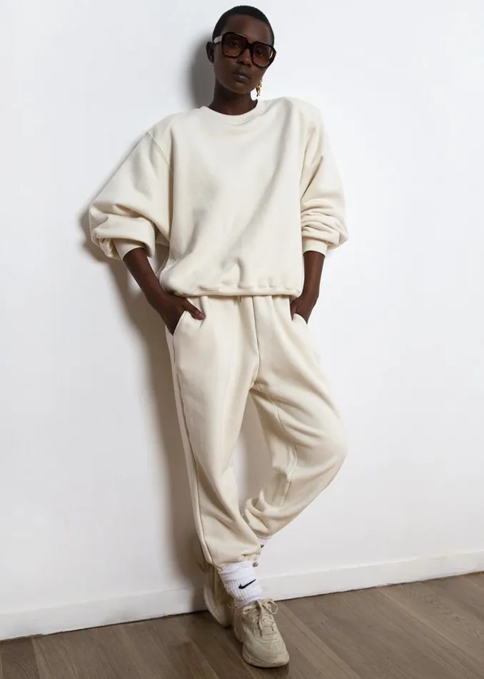 The Frankie Shop Vanessa Sweatshirt 8211 Vanilla Women Loungewear
