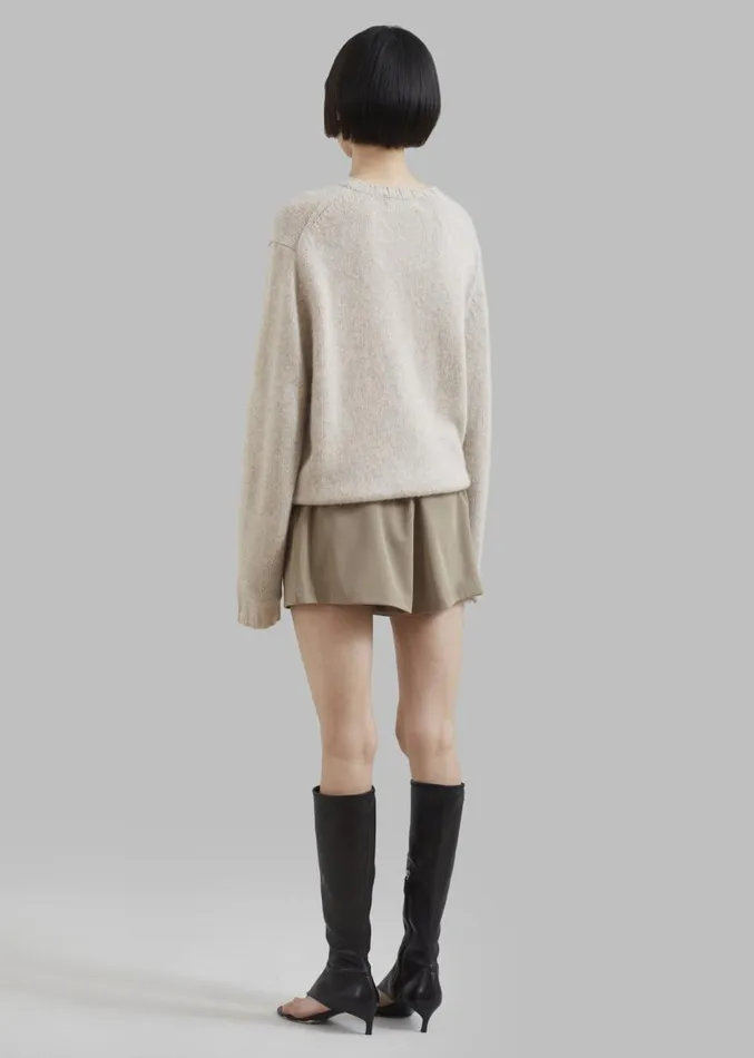 The Frankie Shop Verona Mini Skort 8211 Mocha Women Bottoms