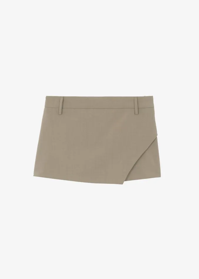 The Frankie Shop Verona Mini Skort 8211 Mocha Women Bottoms