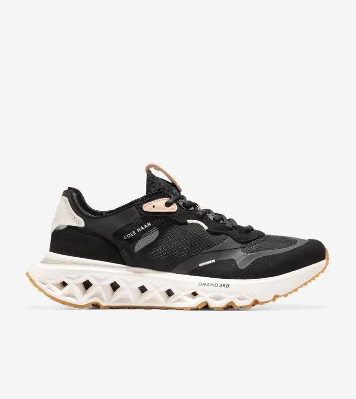 Trainers Men Cole Haan 5ZERGRAND Running Trainer Black Periscope Ivory
