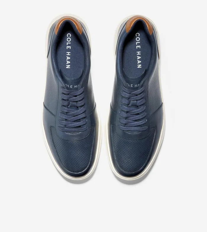 Trainers Men Cole Haan Grand Crosscourt Modern Tennis Trainer Peacoat Perforated British Tan Trainers Men Cole Haan Grand Crosscourt Modern Tennis Trainer Peacoat Perforated British Tan