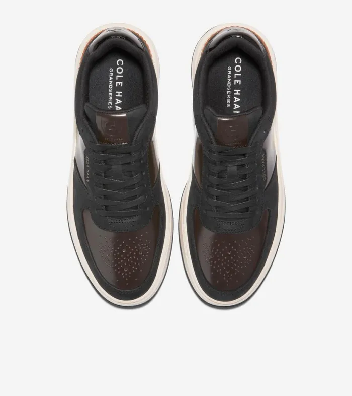 Trainers Men Cole Haan GrandPr Crossover Trainer Dark Chocolateblackivory Trainers Men Cole Haan GrandPr Crossover Trainer Dark Chocolateblackivory