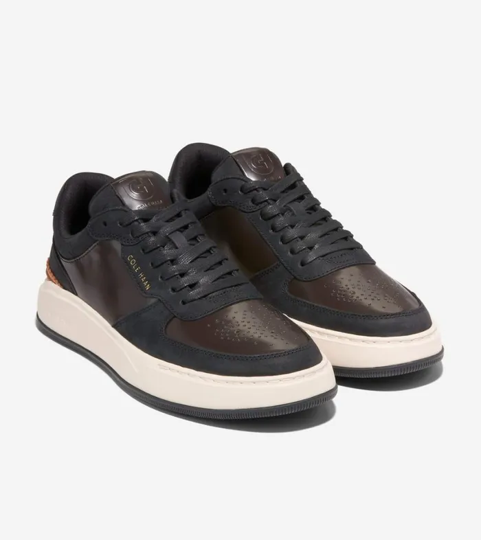 Trainers Men Cole Haan GrandPr Crossover Trainer Dark Chocolateblackivory Trainers Men Cole Haan GrandPr Crossover Trainer Dark Chocolateblackivory
