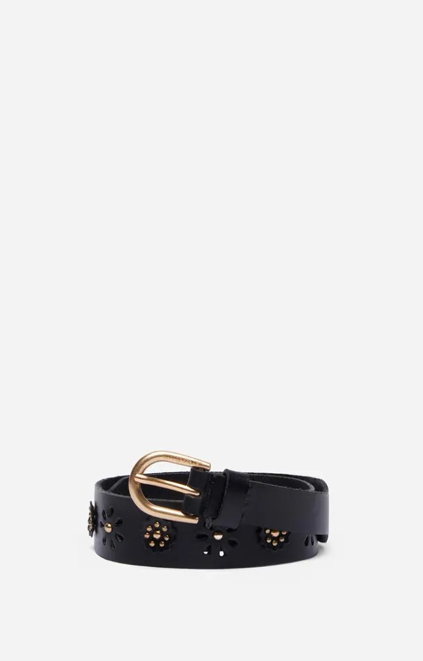 Vanessa Bruno Belts Women 30mm Iris Belt Noir