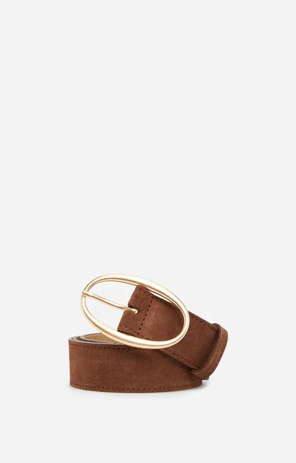 Vanessa Bruno Belts Women 35mm Iris Belt Chocolat
