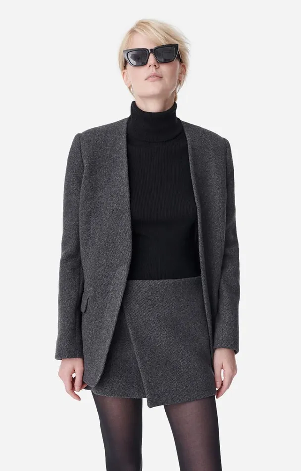 Vanessa Bruno Coats and Jackets Women Acia Jacket Anthracite