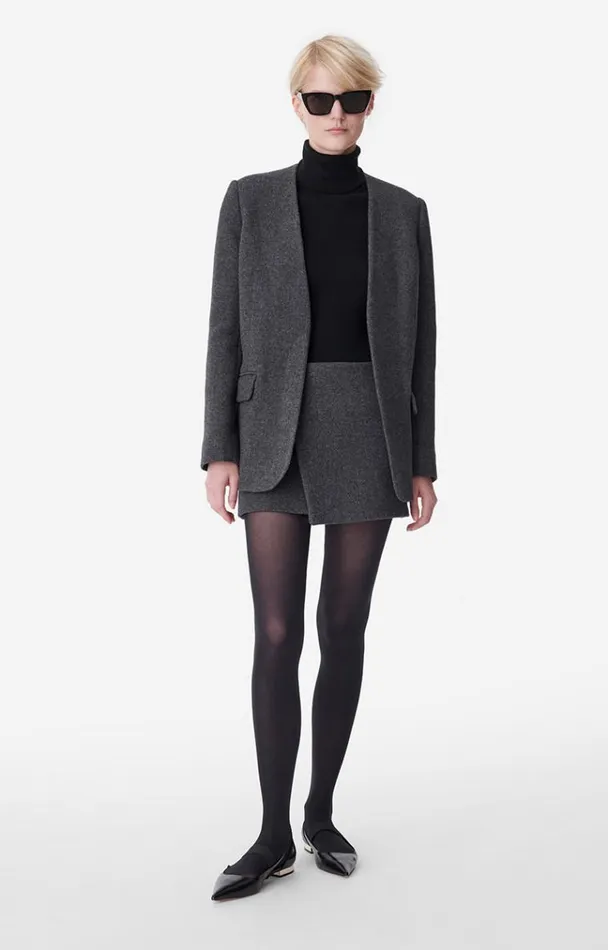 Vanessa Bruno Coats and Jackets Women Acia Jacket Anthracite Vanessa Bruno Coats and Jackets Women Acia Jacket Anthracite