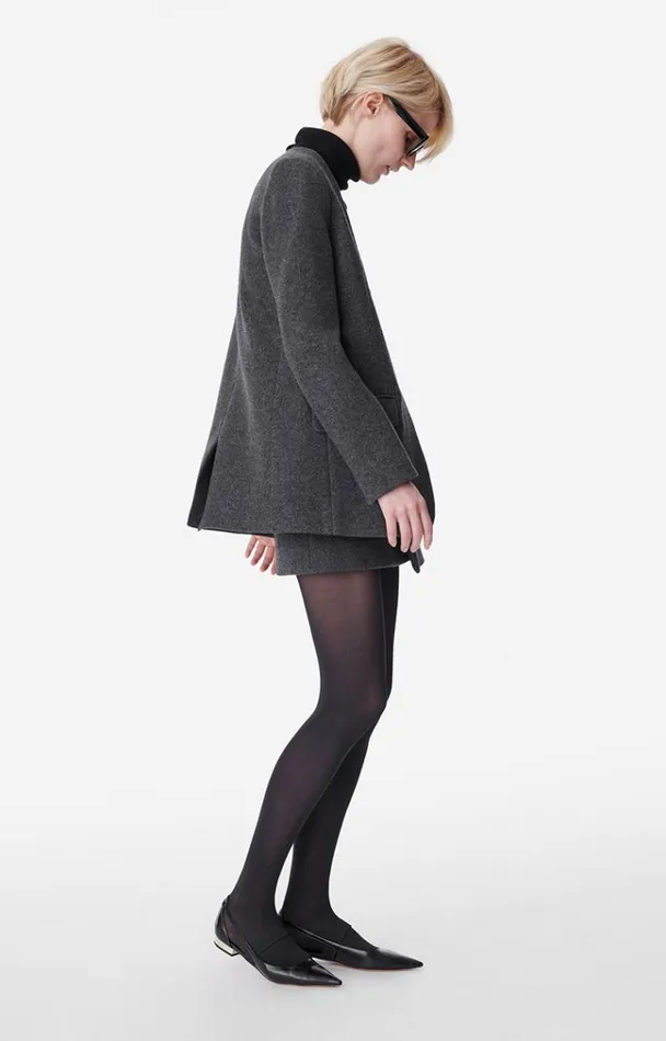 Vanessa Bruno Coats and Jackets Women Acia Jacket Anthracite Vanessa Bruno Coats and Jackets Women Acia Jacket Anthracite