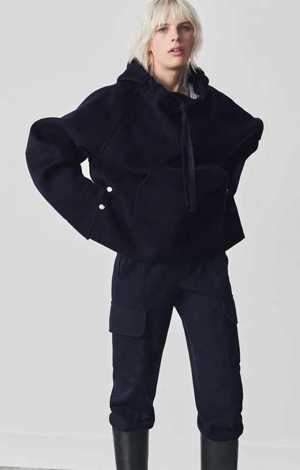 Vanessa Bruno Coats and Jackets Women Atila Jacket Bleu Marine Vanessa Bruno Coats and Jackets Women Atila Jacket Bleu Marine