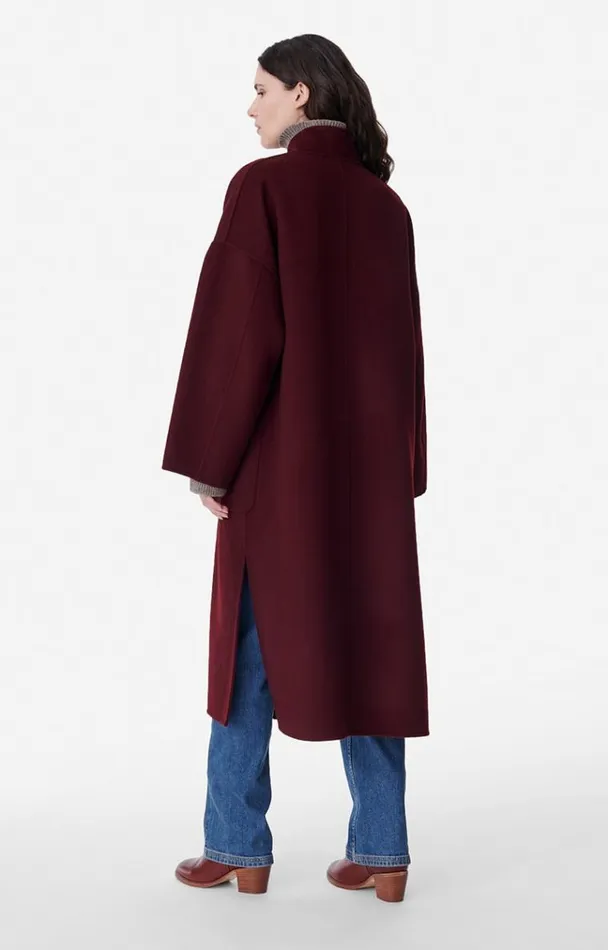 Vanessa Bruno Coats and Jackets Women Bachir Coat Bordeaux