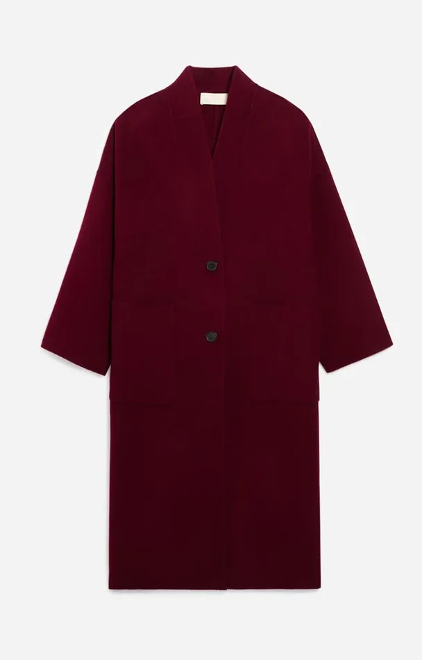 Vanessa Bruno Coats and Jackets Women Bachir Coat Bordeaux
