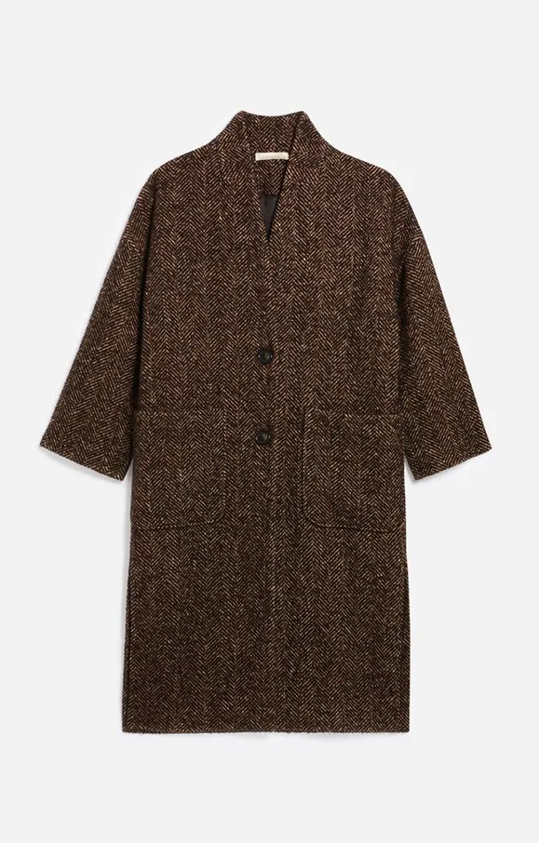 Vanessa Bruno Coats and Jackets Women Bachir Coat Marron Vanessa Bruno Coats and Jackets Women Bachir Coat Marron