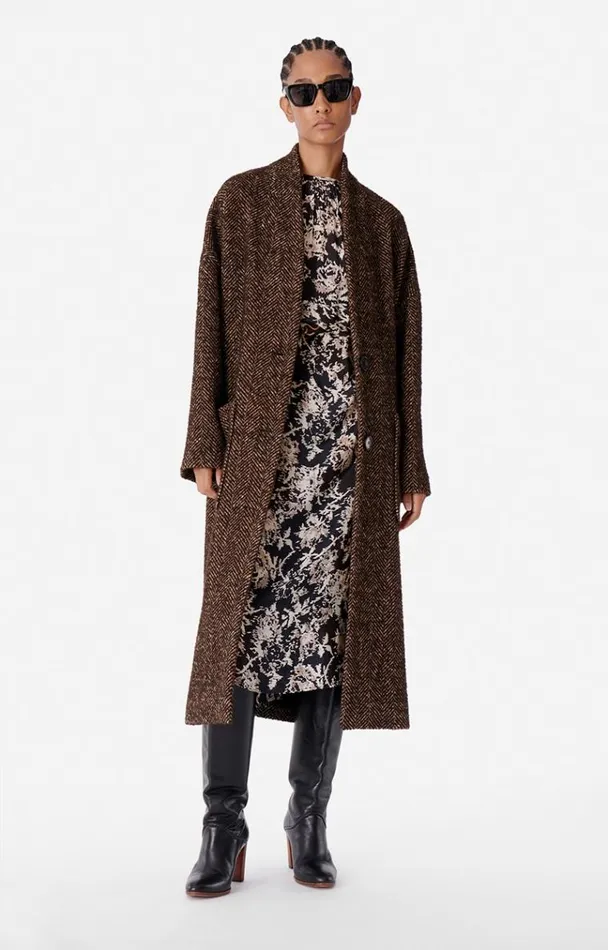 Vanessa Bruno Coats and Jackets Women Bachir Coat Marron Vanessa Bruno Coats and Jackets Women Bachir Coat Marron