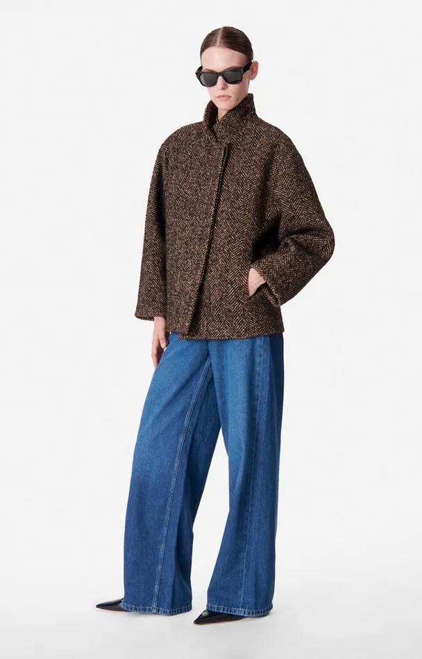 Vanessa Bruno Coats and Jackets Women Bentley Coat Marron