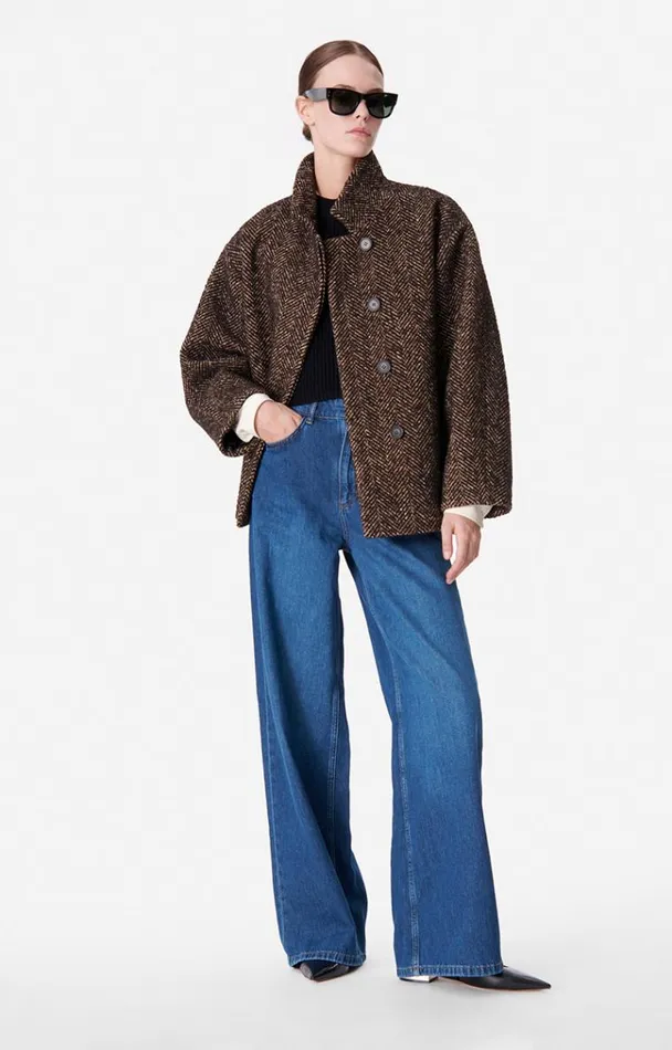Vanessa Bruno Coats and Jackets Women Bentley Coat Marron Vanessa Bruno Coats and Jackets Women Bentley Coat Marron