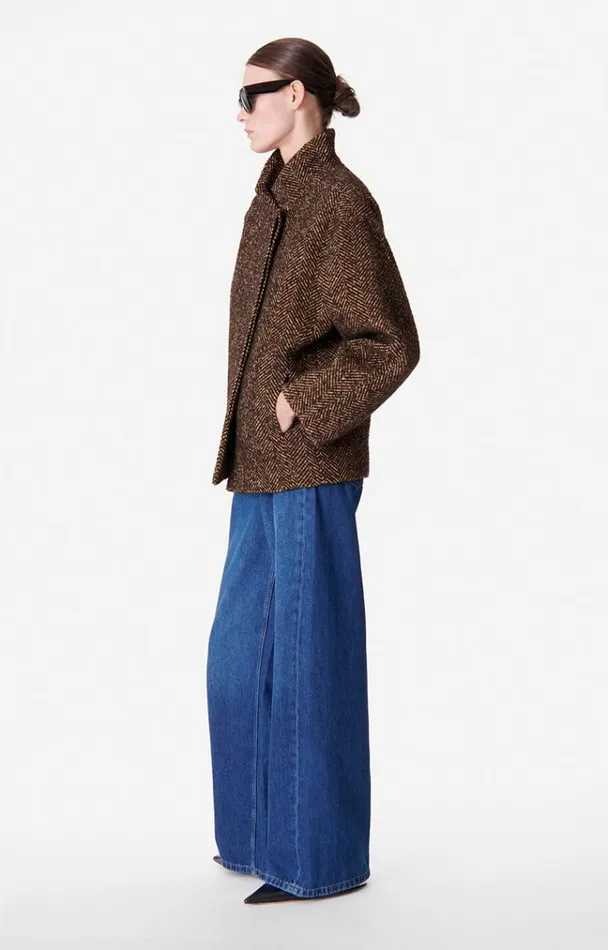 Vanessa Bruno Coats and Jackets Women Bentley Coat Marron Vanessa Bruno Coats and Jackets Women Bentley Coat Marron