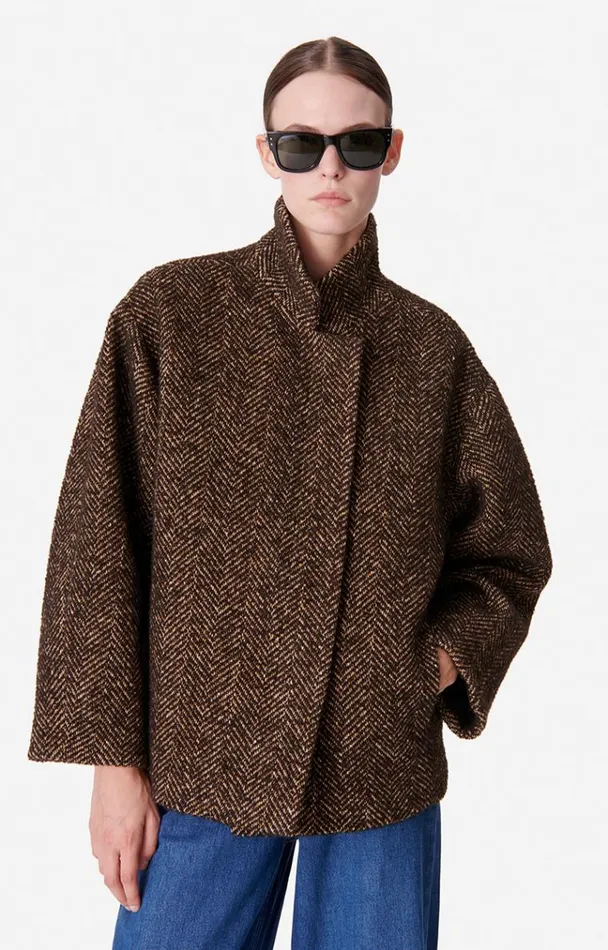 Vanessa Bruno Coats and Jackets Women Bentley Coat Marron Vanessa Bruno Coats and Jackets Women Bentley Coat Marron