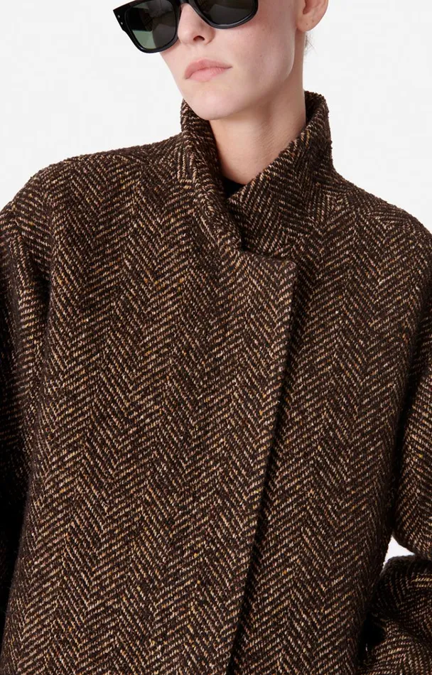 Vanessa Bruno Coats and Jackets Women Bentley Coat Marron Vanessa Bruno Coats and Jackets Women Bentley Coat Marron