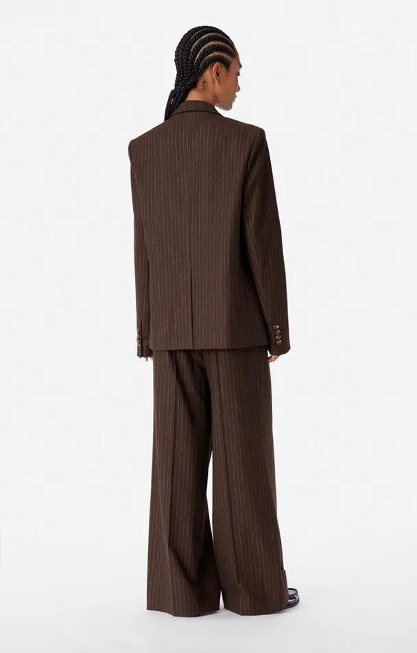 Vanessa Bruno Coats and Jackets Women Biguine Jacket Cacao Vanessa Bruno Coats and Jackets Women Biguine Jacket Cacao