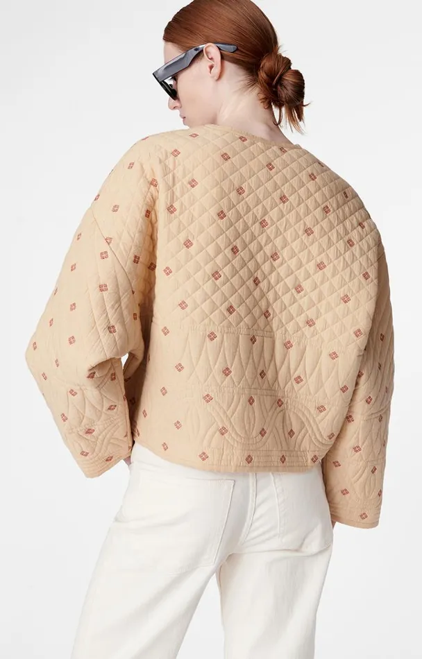 Vanessa Bruno Coats and Jackets Women Bouti Jacket Beige Vanessa Bruno Coats and Jackets Women Bouti Jacket Beige