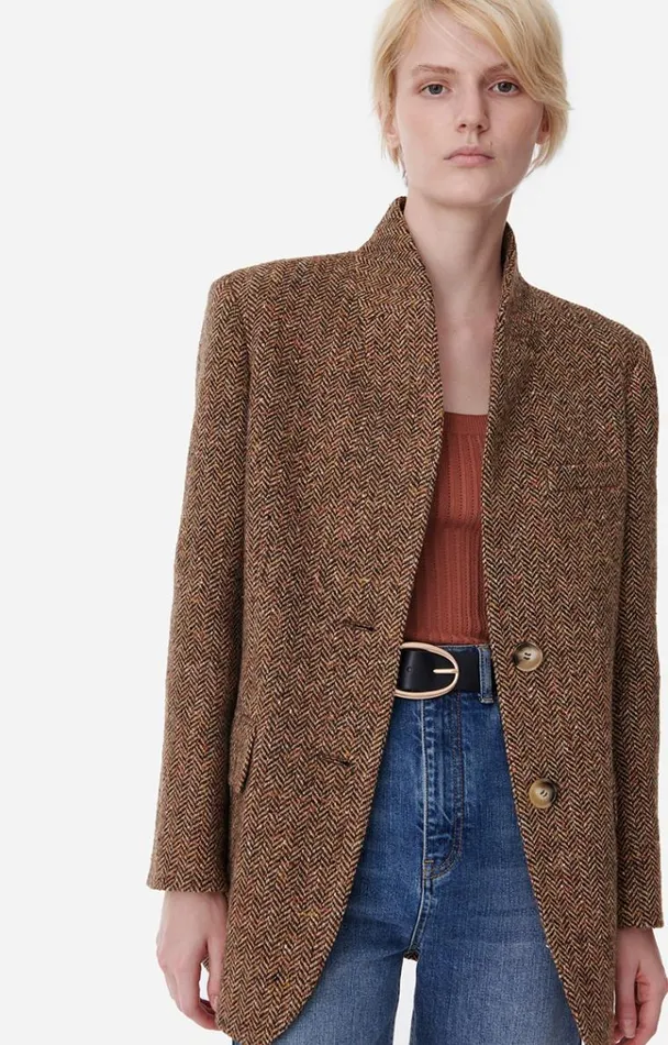 Vanessa Bruno Coats and Jackets Women Jovanka Jacket Multicolore Vanessa Bruno Coats and Jackets Women Jovanka Jacket Multicolore