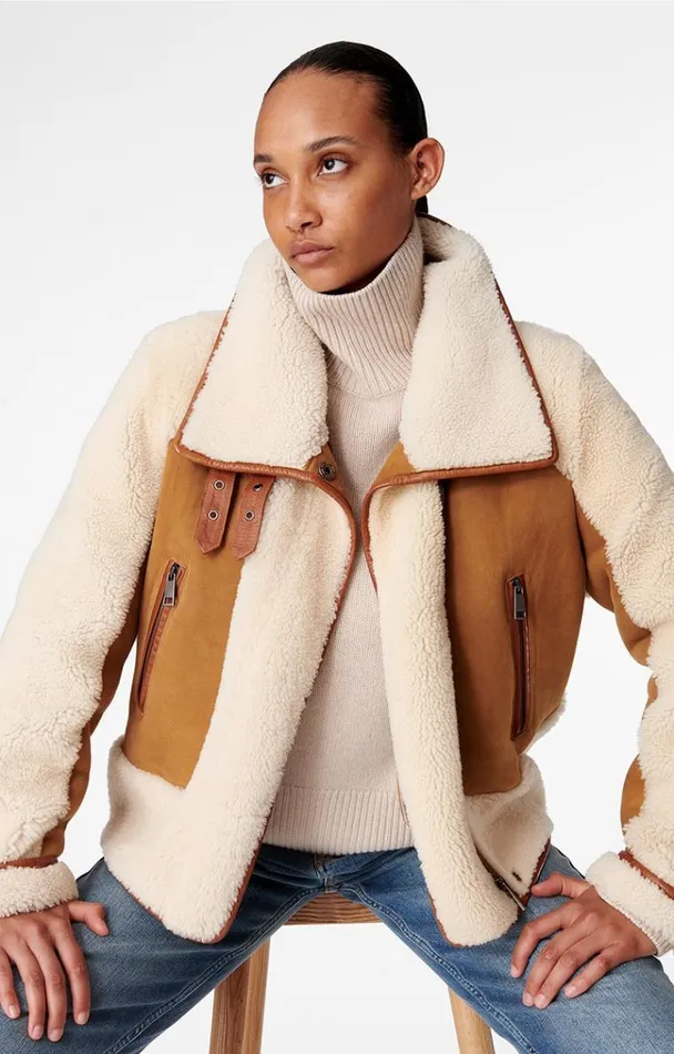 Vanessa Bruno Coats and Jackets Women Manila Jacket Beige Vanessa Bruno Coats and Jackets Women Manila Jacket Beige
